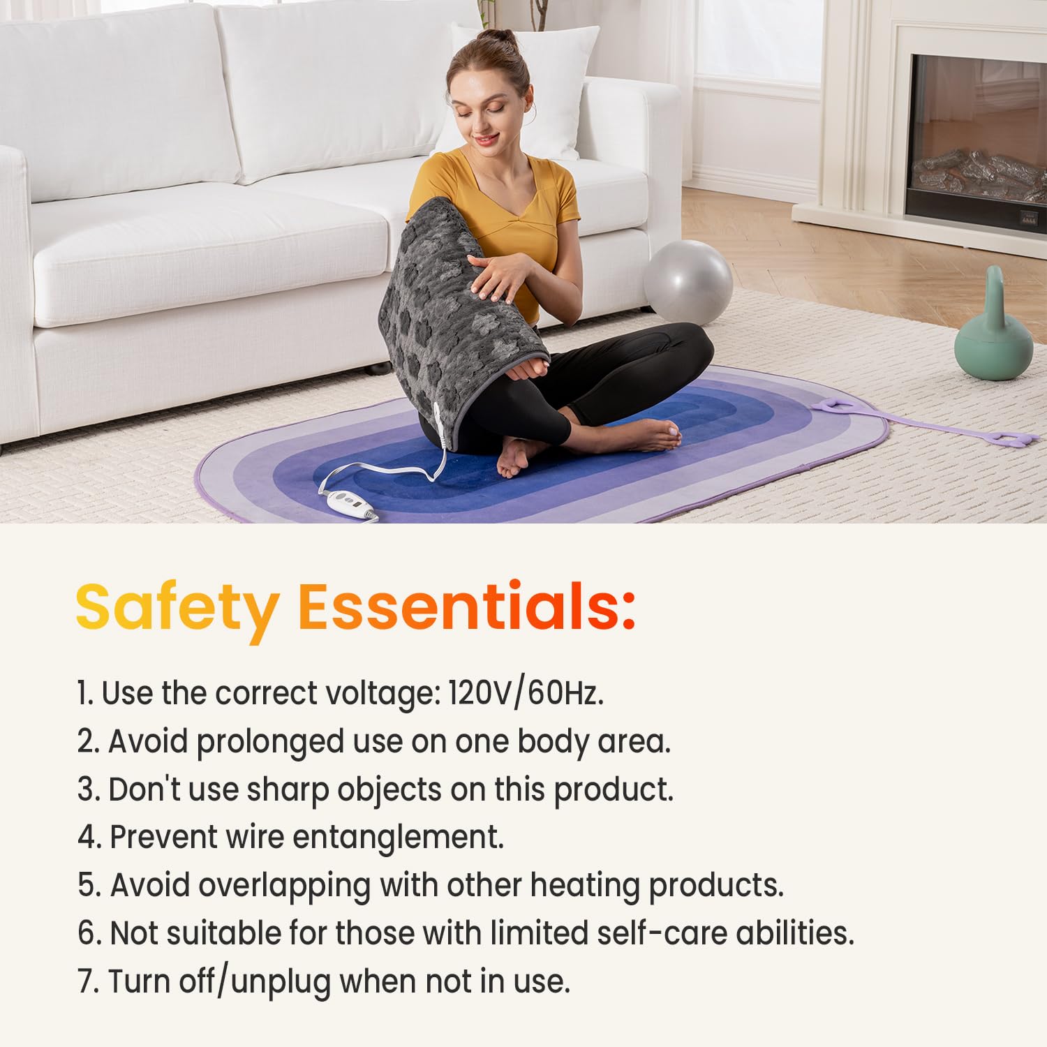 WOOMER floral machine-washable cover for easy care