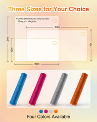 WOOMER 20x24 pad offers broad coverage for muscle groups.