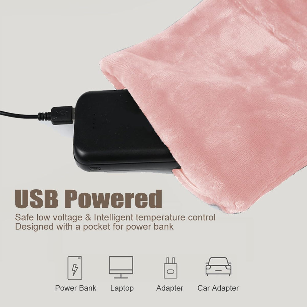 WOOLALA heated seat cushion displays fast-heat and safety features for rapid warmth