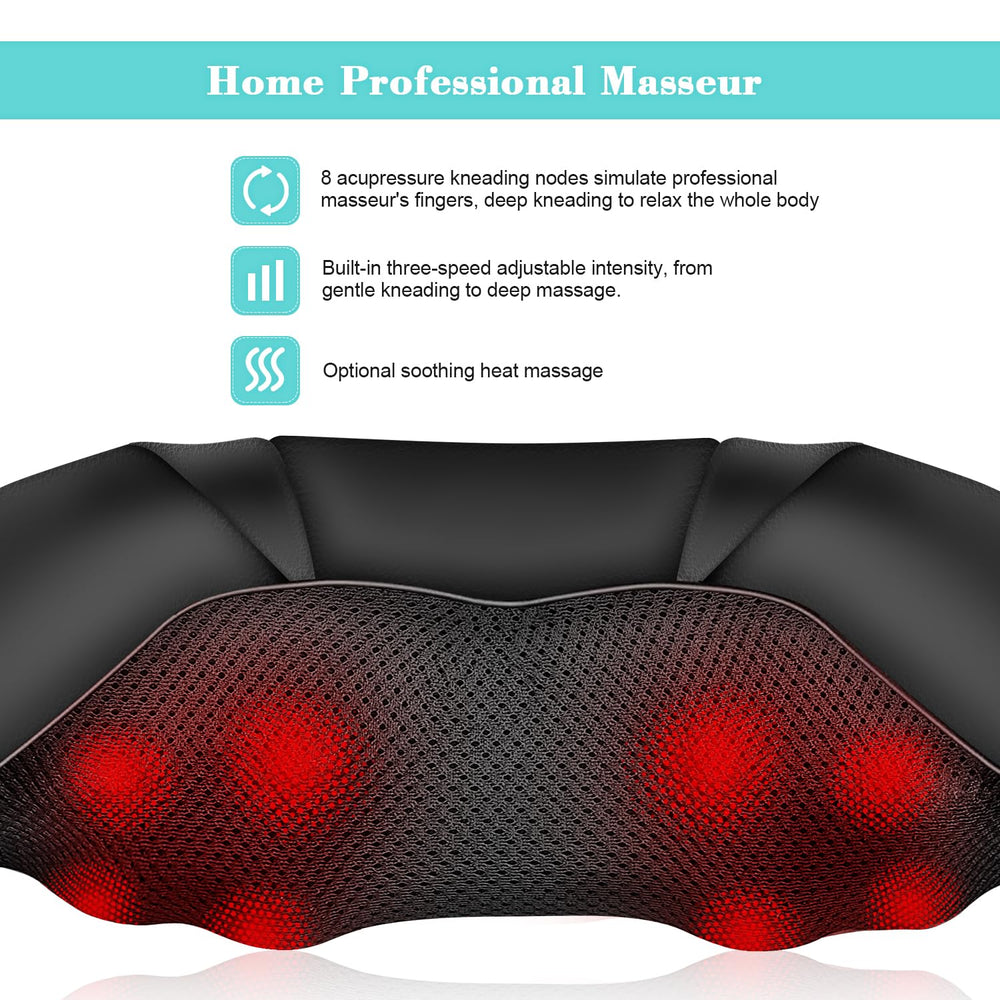 WOQQW massage pillow with heat feature ready for relaxing sessions.