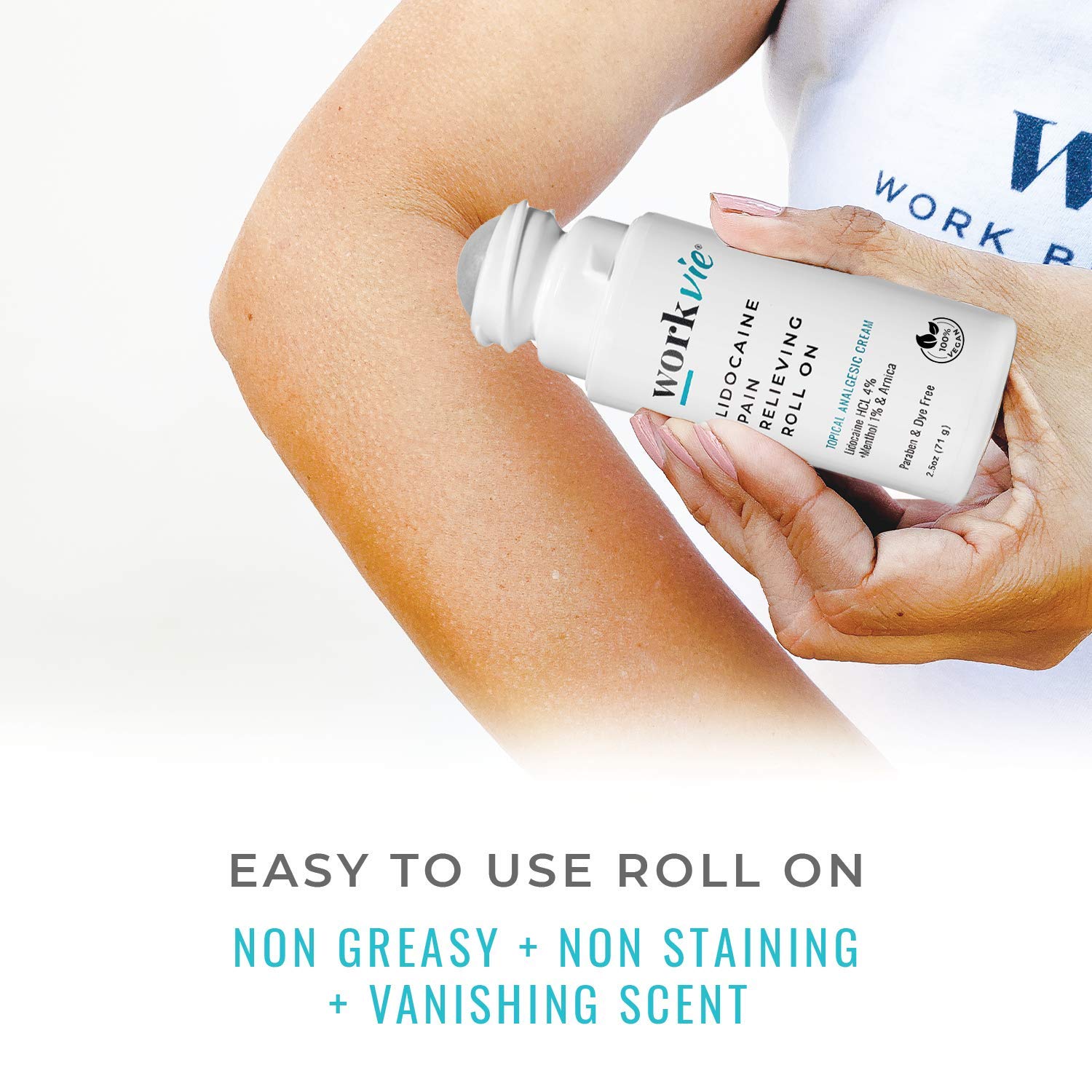 Workvie arnica eucalyptus blend supports muscle comfort after workouts.