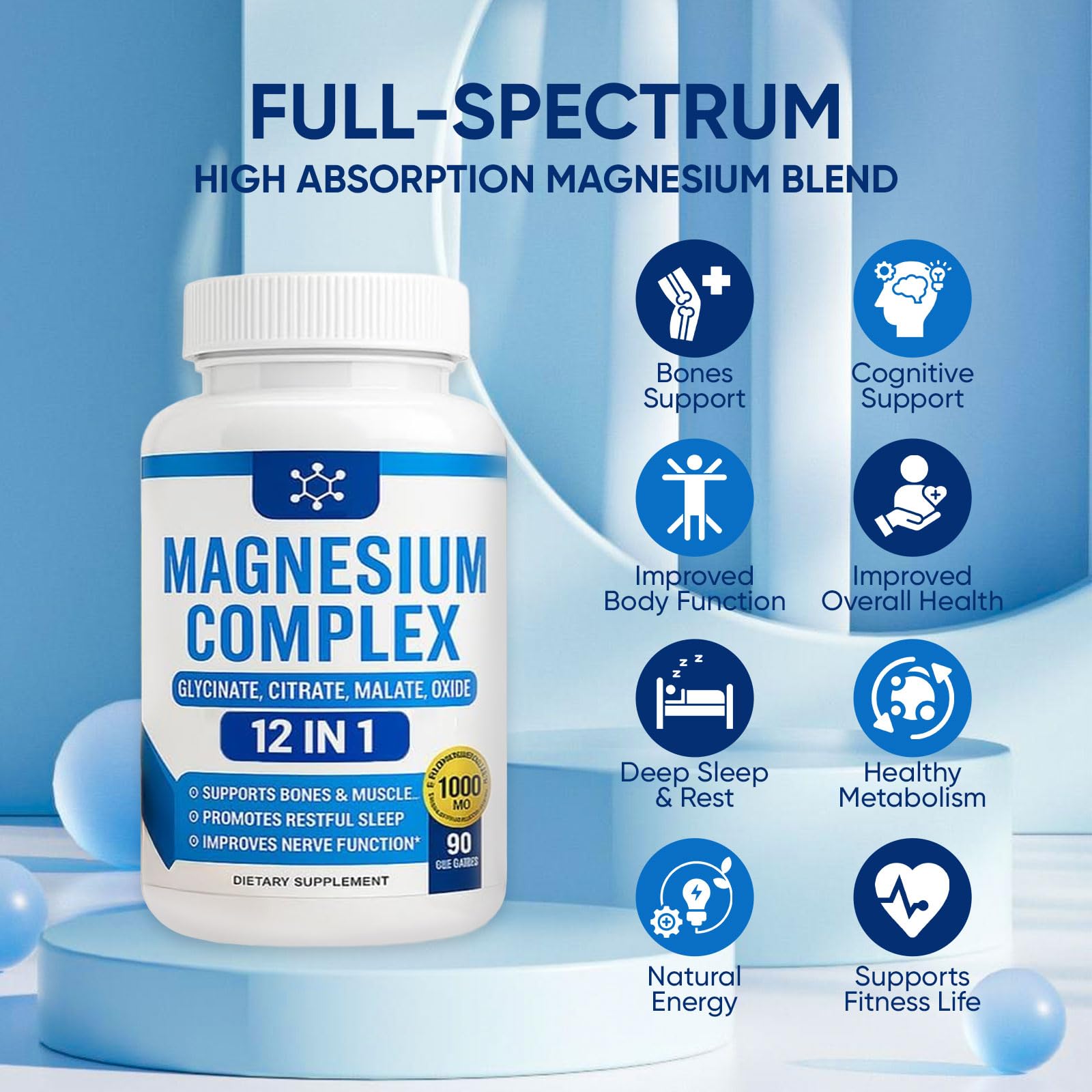 WSJAWH Nutrapure Magnesium Complex dosage instruction for daily intake