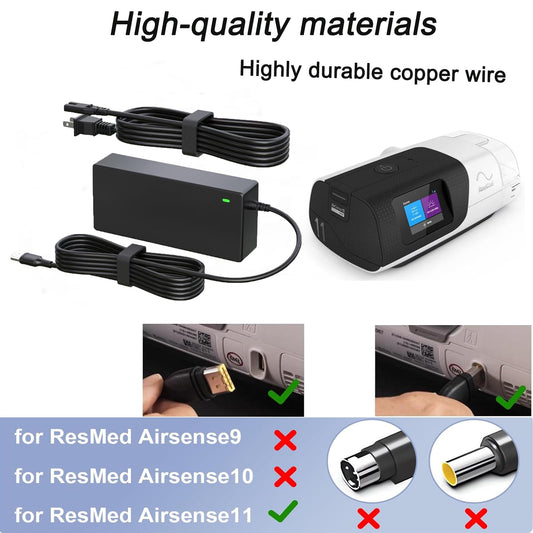 WSVOLLIS AirSense 11 adapter side ports, easy access for connections