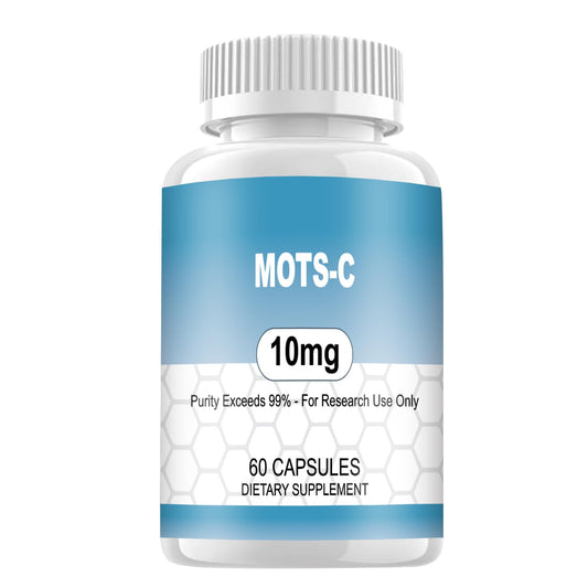 WUCOO MOTS-c research peptide bottle with 60 capsules for lab research use