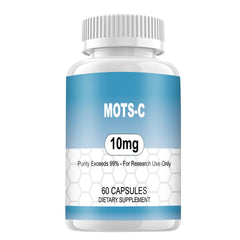WUCOO MOTS-c research peptide bottle with 60 capsules for lab research use