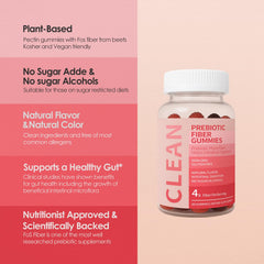 Wuliao Clean Fiber Gummies open pack closeup emphasizing easy daily routine.