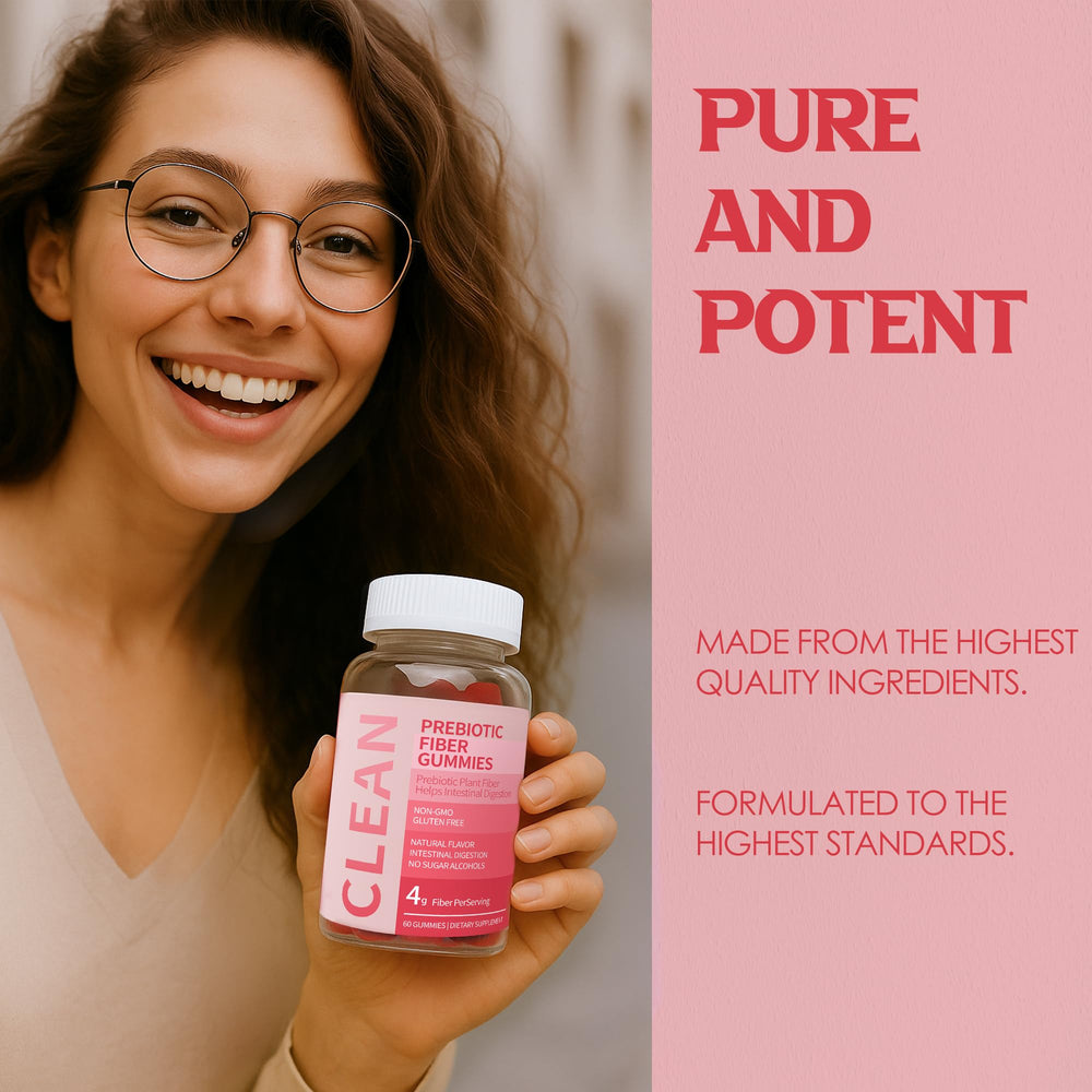 Wuliao Clean Fiber Gummies takes with water illustration for proper hydration.