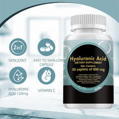 Wuliao Hyaluronic Acid bottle pour illustrating easy daily use
