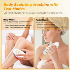 WUPYE shaping mode helps sculpt and smooth the skin gently.