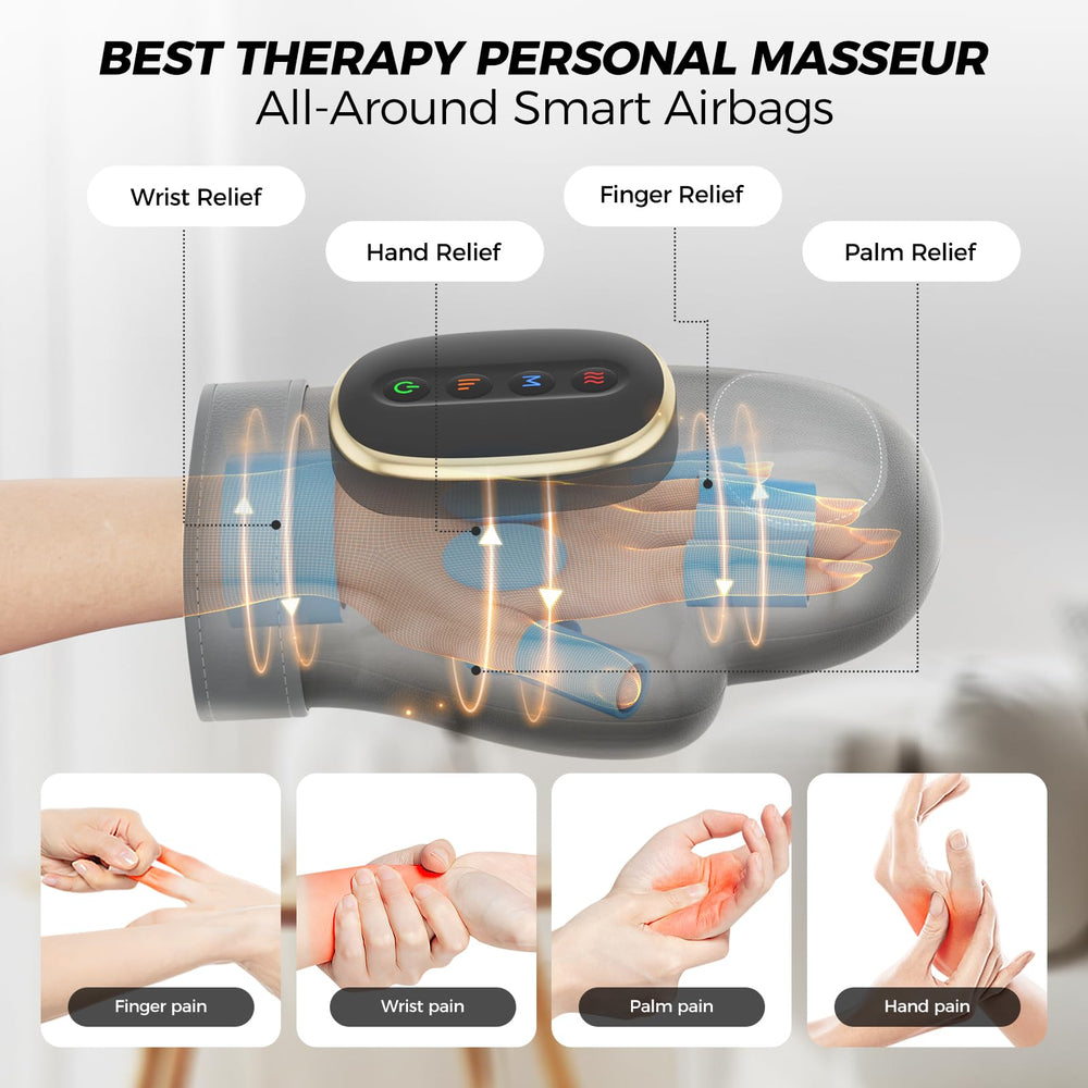 WUX hand massager 4 temperature levels provide customizable warmth