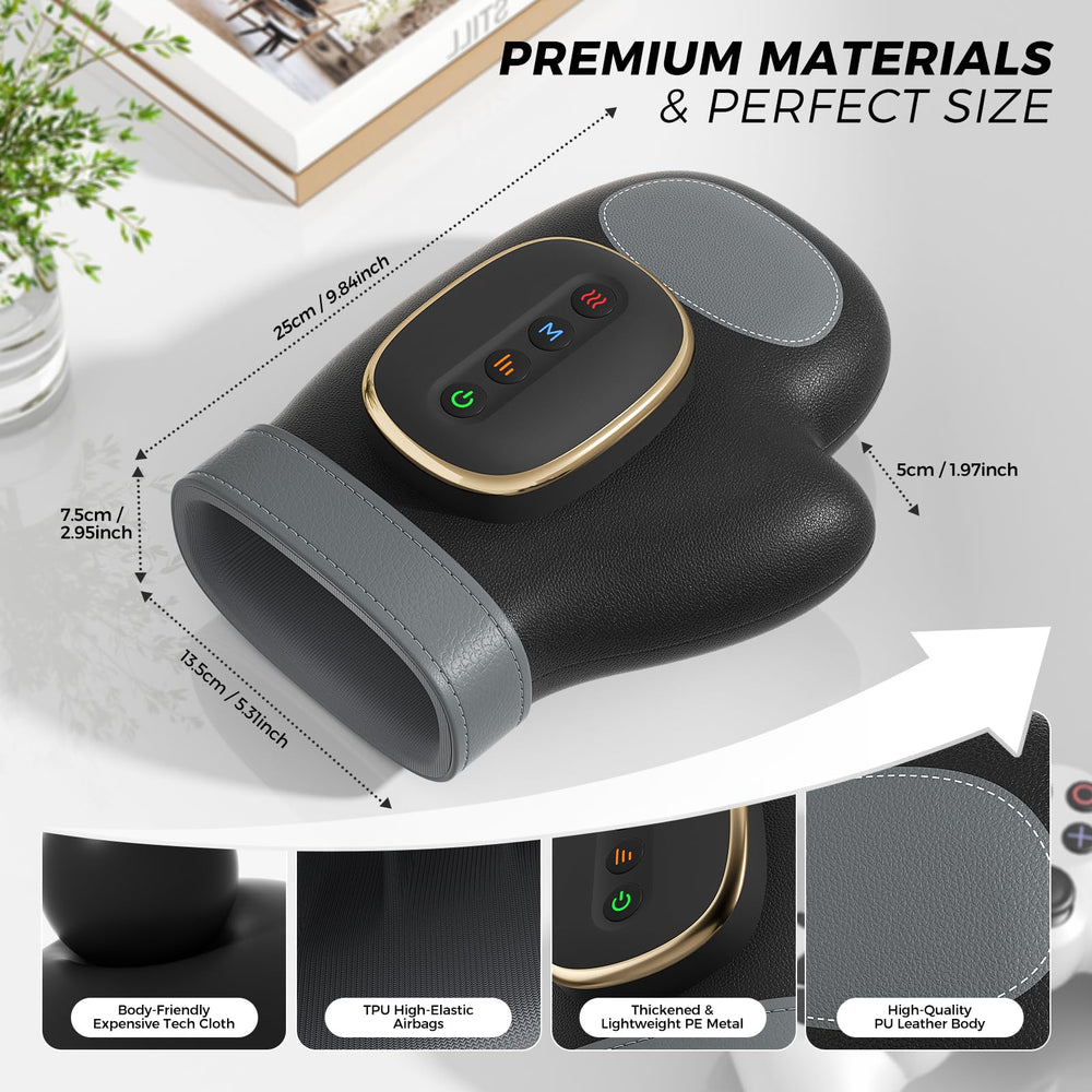 WUX hand massager heats in 8-10 seconds for quick comfort