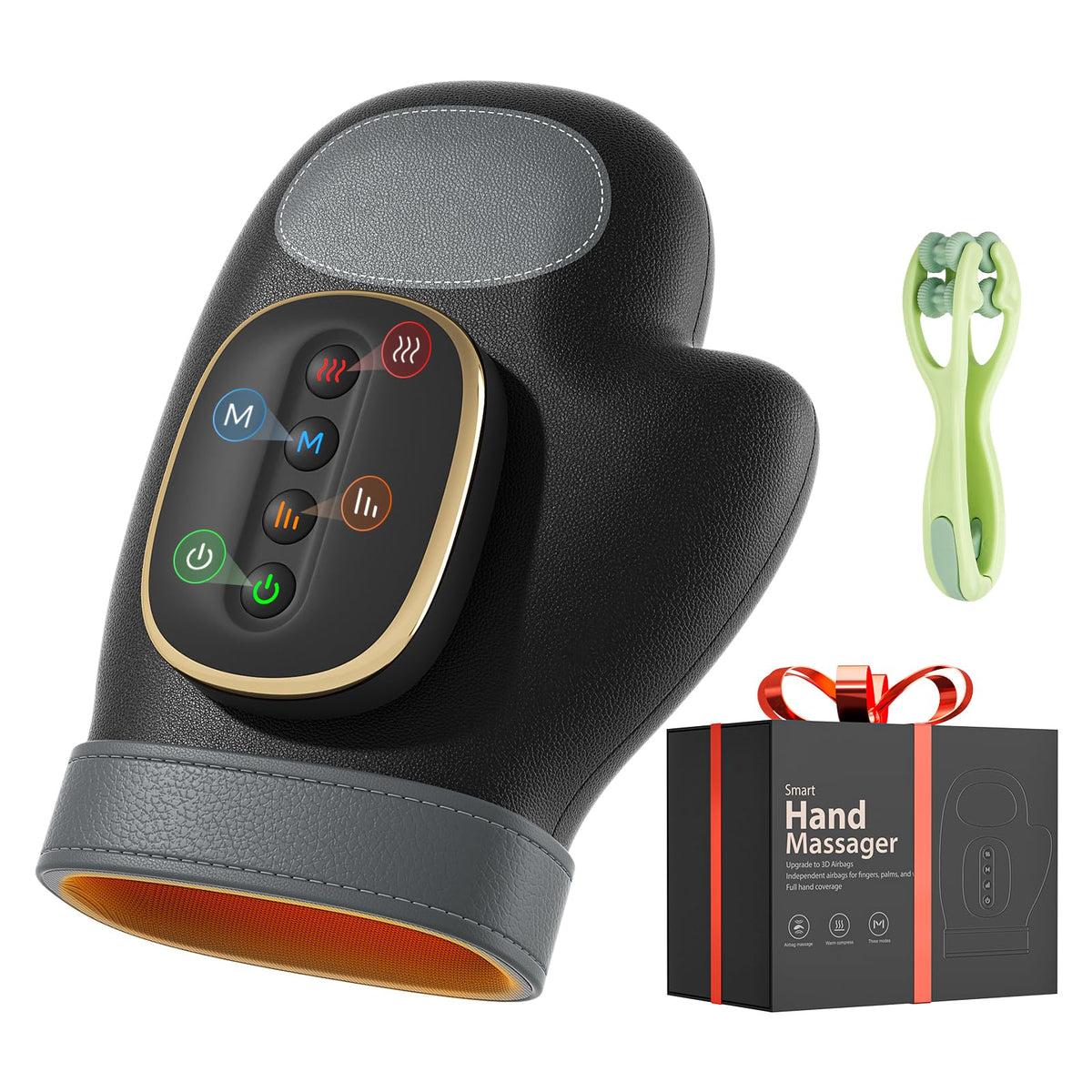 WUX hand massager with heat compression glove relieving tense hands at home