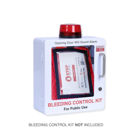 WWILKEN bleeding wall cabinet open door enabling fast retrieval of supplies