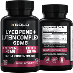 X Gold Health 180 vegetarian capsules pack for convenient daily use.