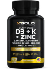 X Gold Health 8-in-1 bottle front for plant-based daily wellness