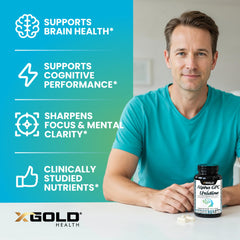 X Gold Health Alpha GPC Uridine vegan-friendly badge on packaging