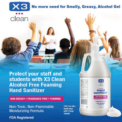 X3 Clean 135oz refill bottle ready for long-lasting, economical refills.