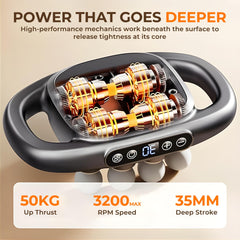 Xamford ergonomic massager provides comfortable handling.