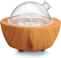 XANAPHIA 280ml diffuser with woodgrain base enhances any room ambiance.