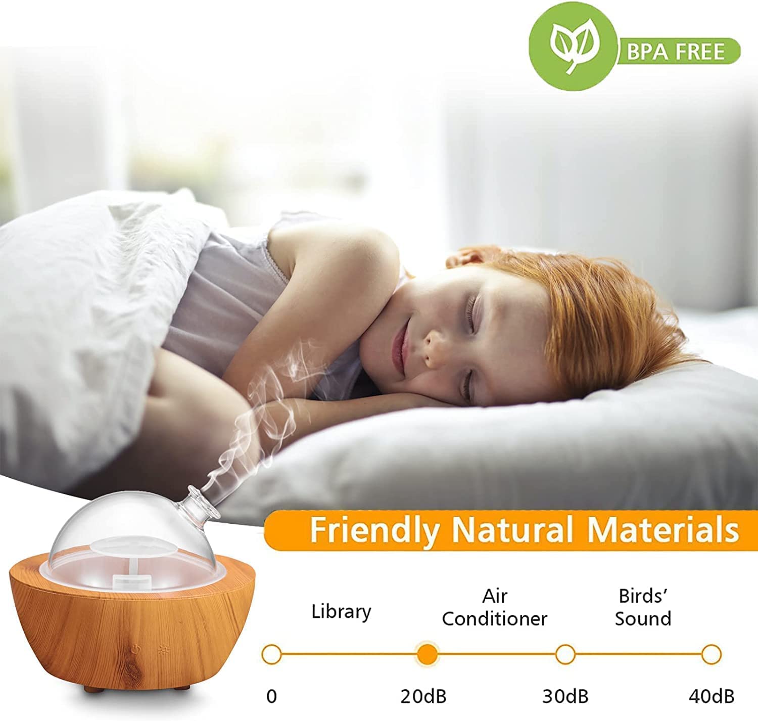 XANAPHIA 7-color LED diffuser adds customizable mood lighting.