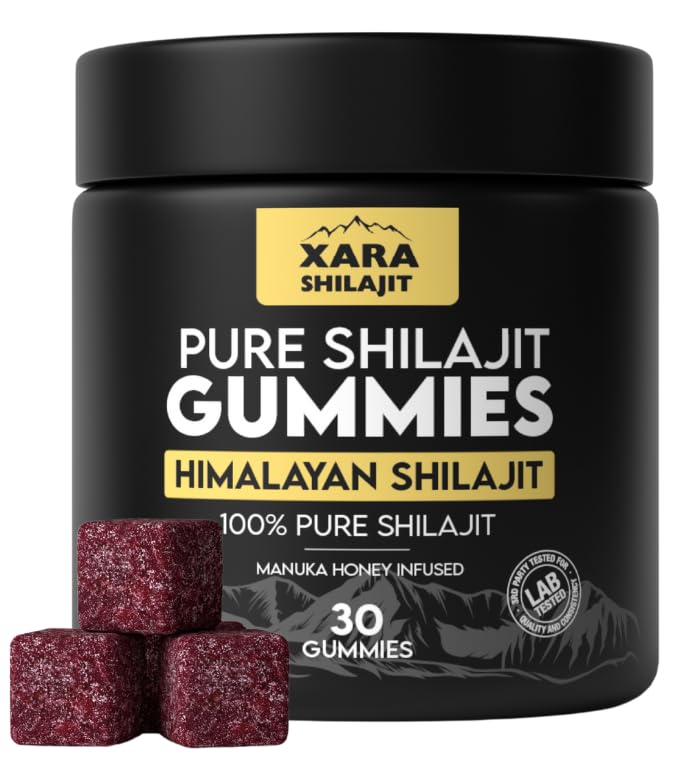 Xara Shilajit Gummies bottle front for daily vitality