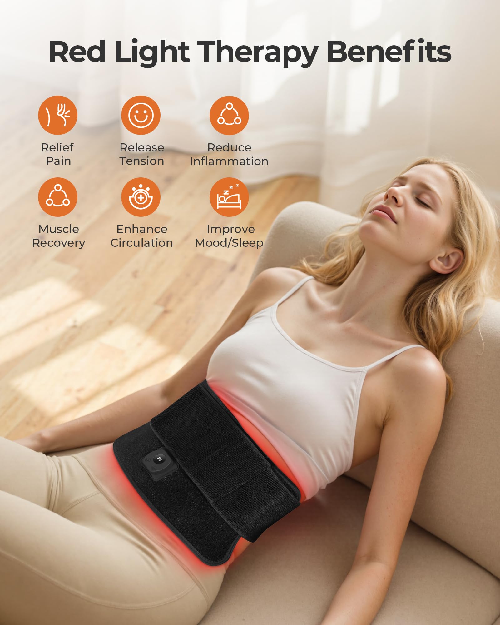 XASLA Mat dual-wavelength panel for deeper tissue reach and recovery support.