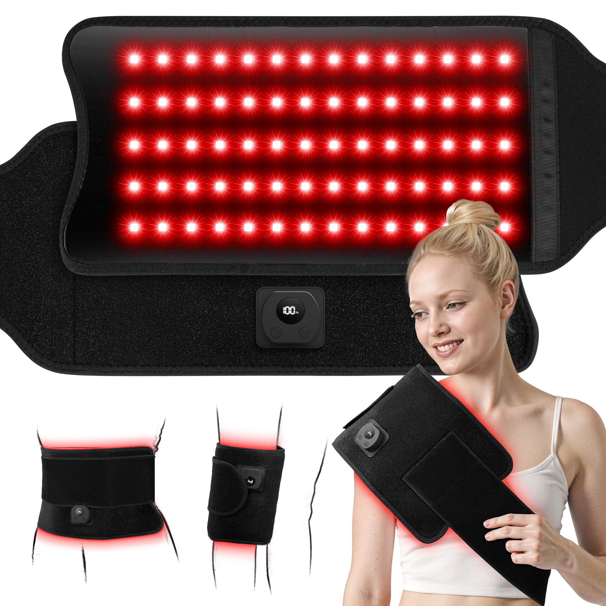XASLA Red Light Therapy Mat front view for convenient home use and targeted relief.