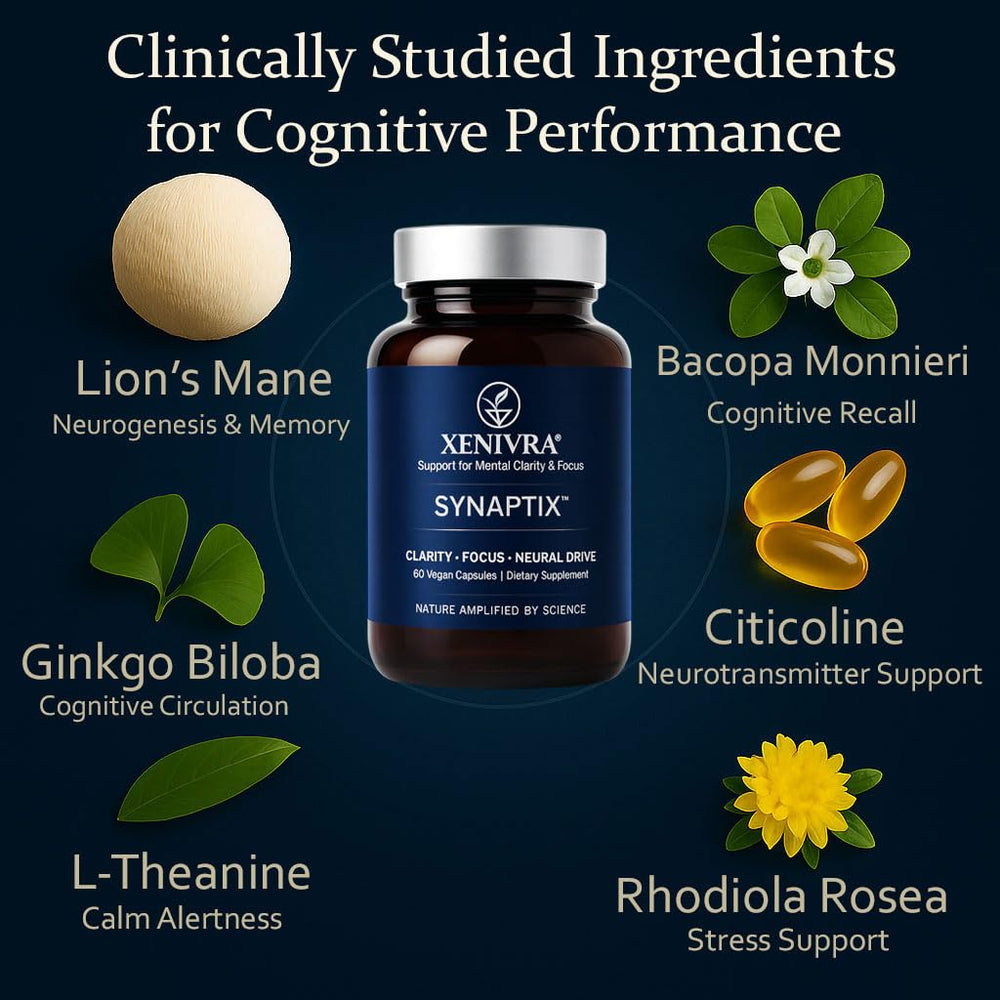 Xenivra Synaptix used at a desk for steady focus during work