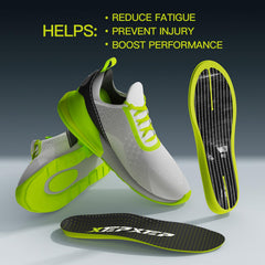 XEPXEP kinetic-feedback system boosts jump and speed potential.