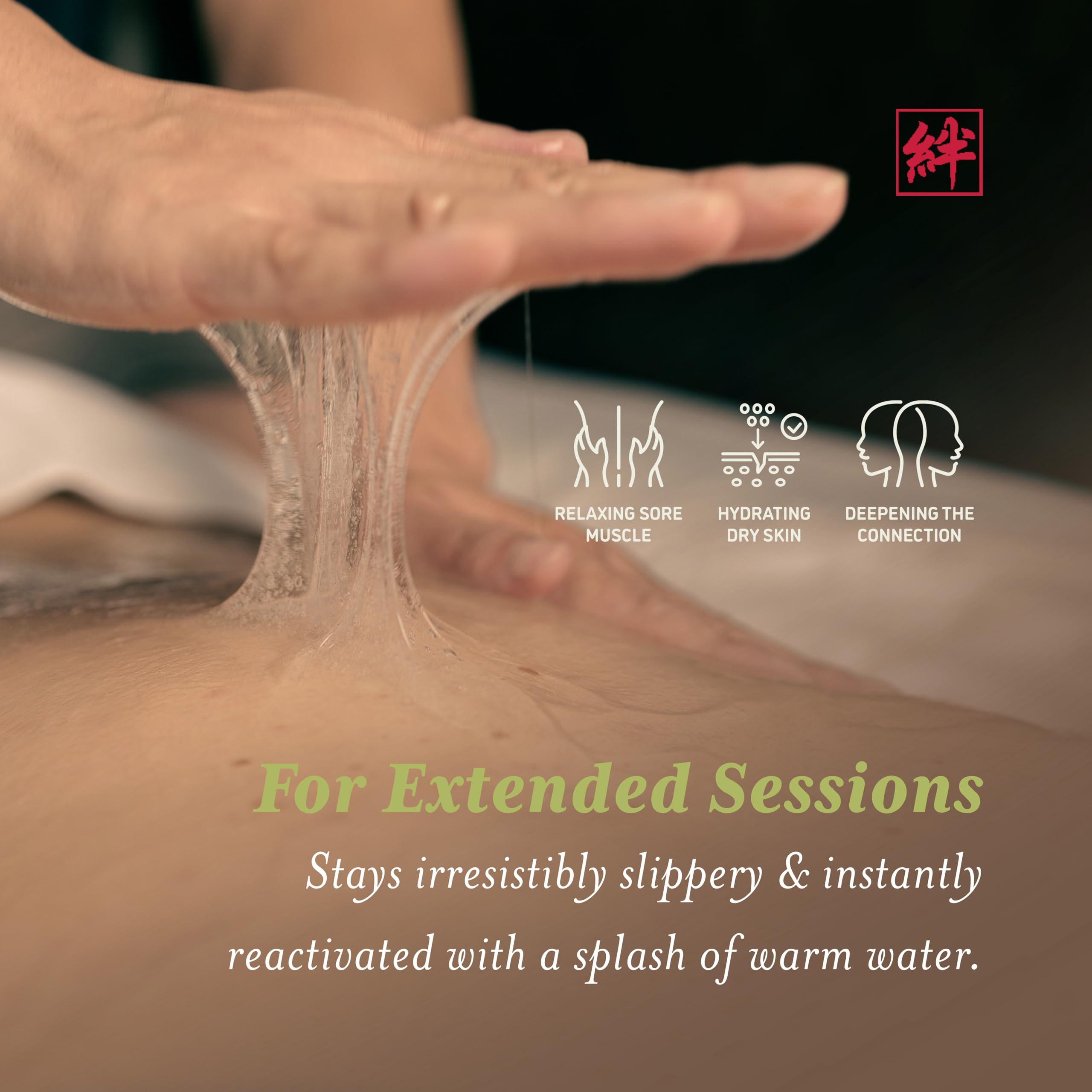 XESSO Nuru gel extended slip for longer massage sessions.