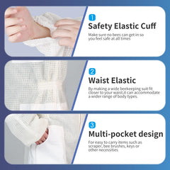 XGGYA ultra-ventilated cotton beekeeping suit keeps you cool during hive checks
