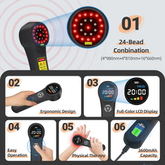 XHUIA control panel with adjustable power and timer for flexible sessions