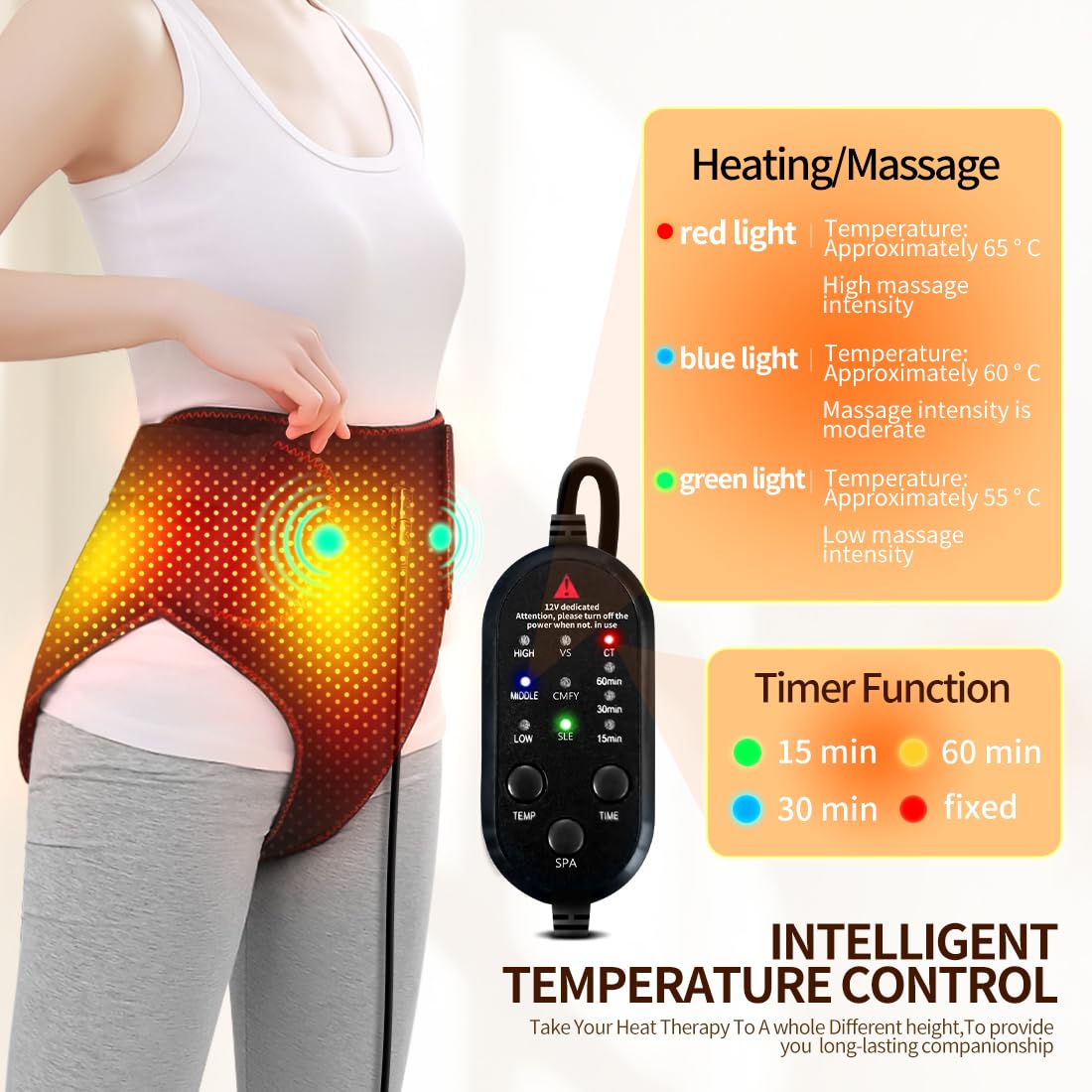 Xiangfutang heating pad on a bed for rest and relaxation