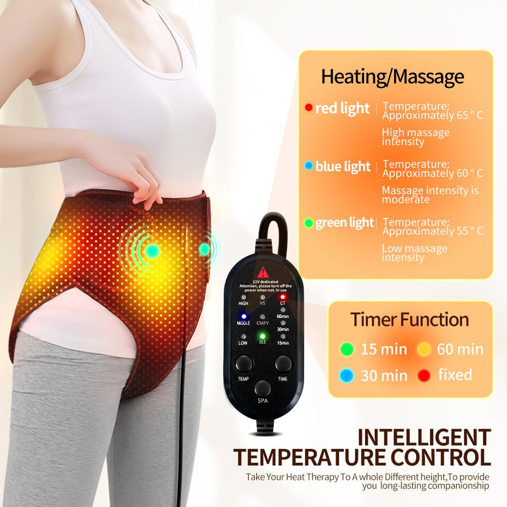 Xiangfutang heating pad on a bed for rest and relaxation