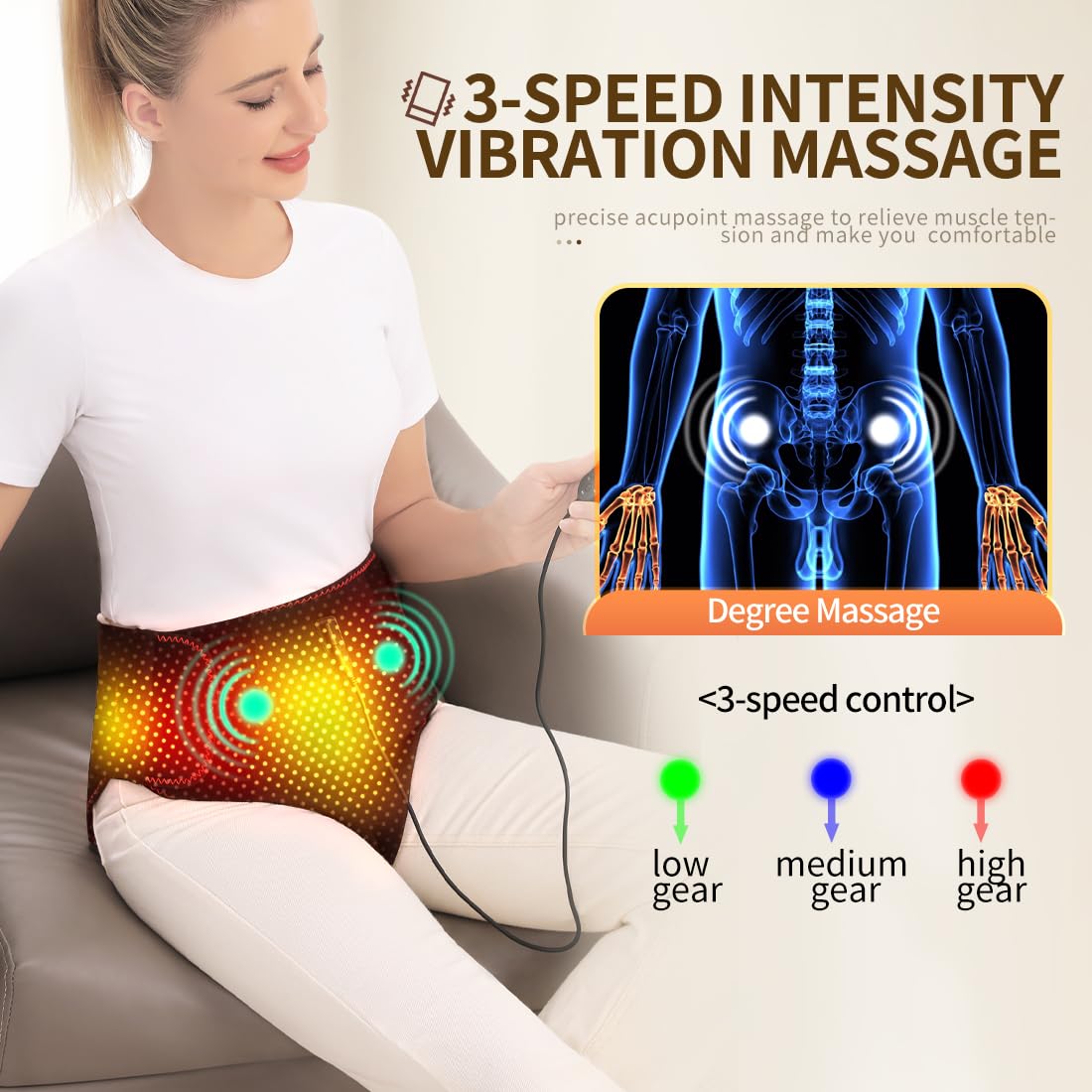 Xiangfutang period heating pad wrapped for easy storage
