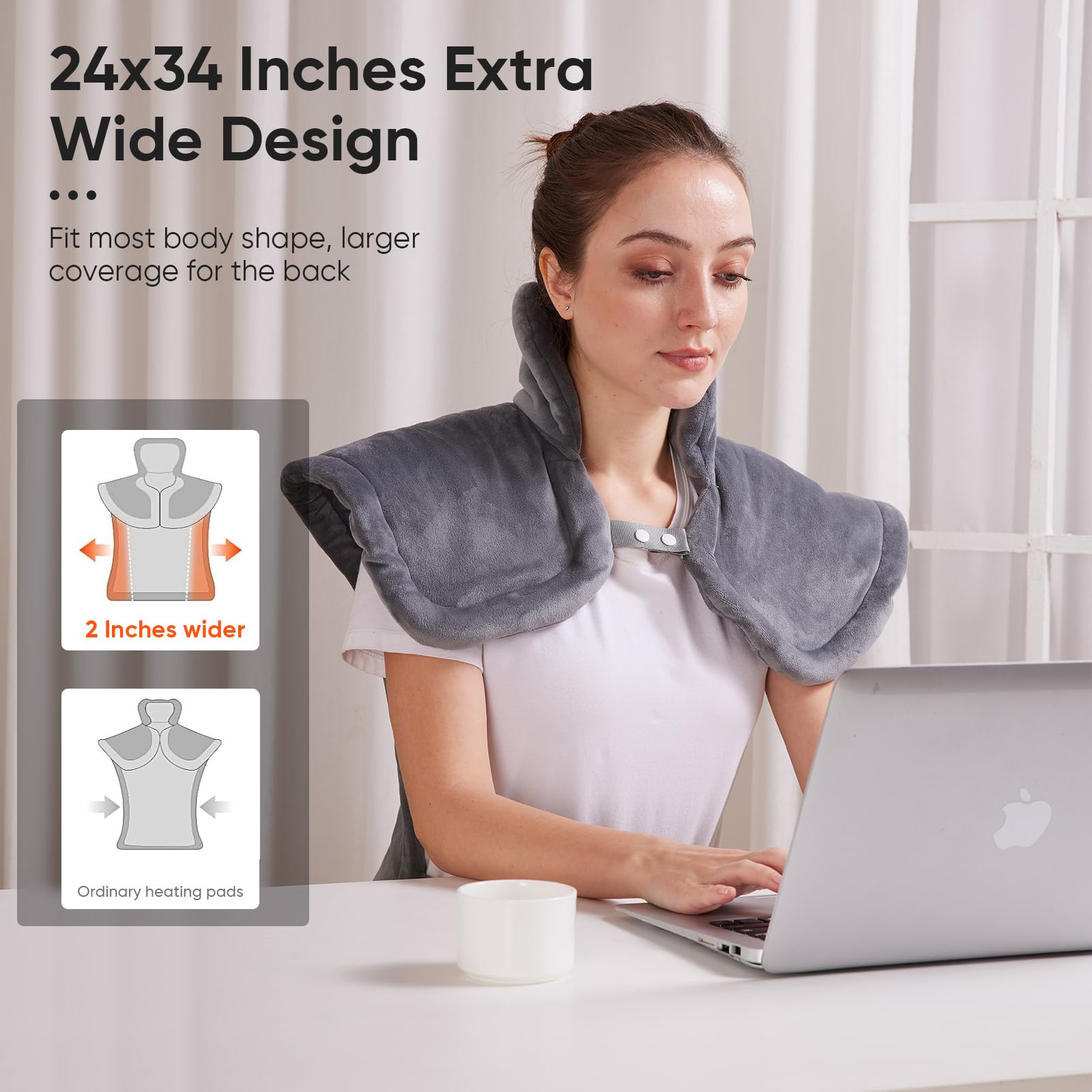 XIAOTONG pad with easy detachable controller and warm timers
