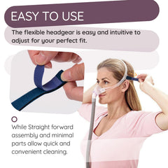 Ximoon FX open-faced design reduces facial contact for freedom