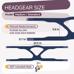 Ximoon Quattro Air headgear packaged-ready for simple replacement.