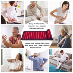 Xinheyie red light therapy mat control panel with adjustable brightness and timer.