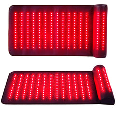 Xinheyie red light therapy mat with neck support, front view for neck and shoulder relief.