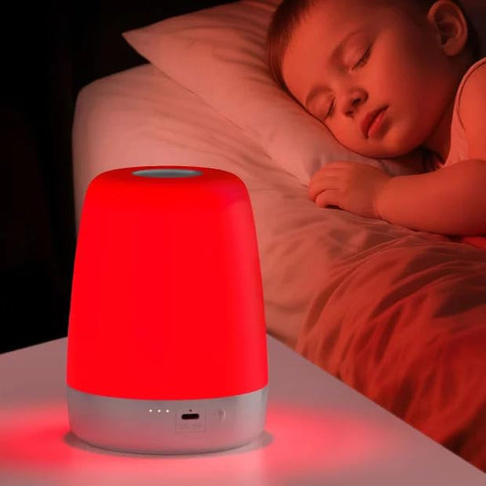 XKETA baby red light night light 670nm glow aids nighttime feeds.