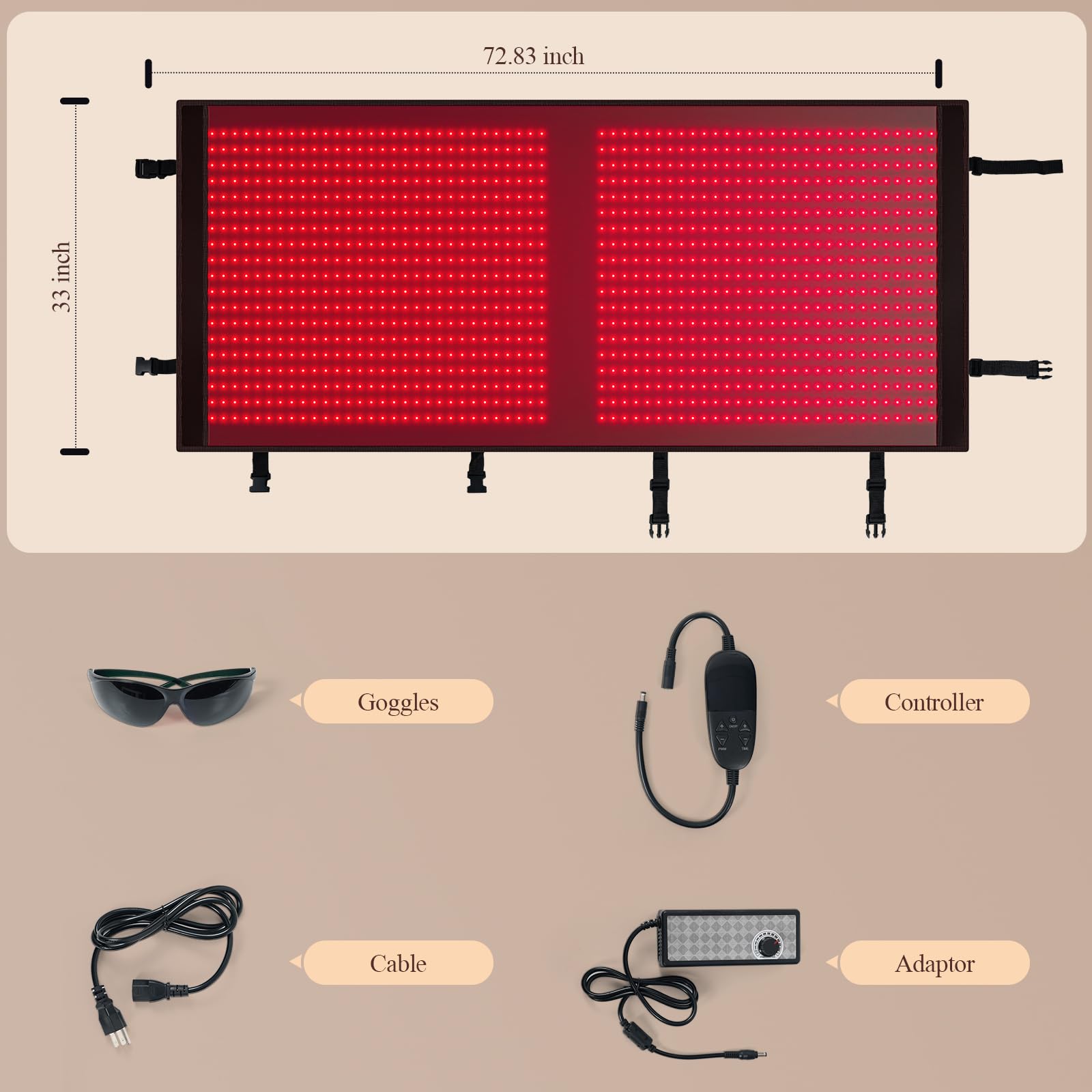 XKETA controller and protective goggles included with the mat