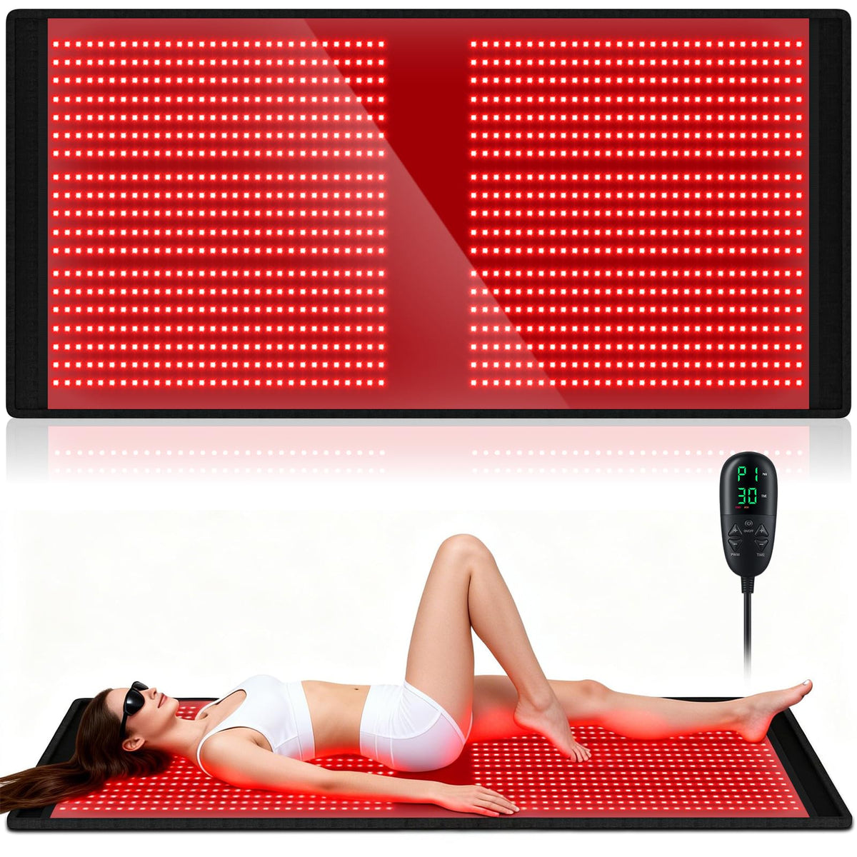 XKETA red light therapy mat full body on bed for daily relaxation