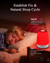 XKETA red light therapy night light 670nm promotes calm evenings.