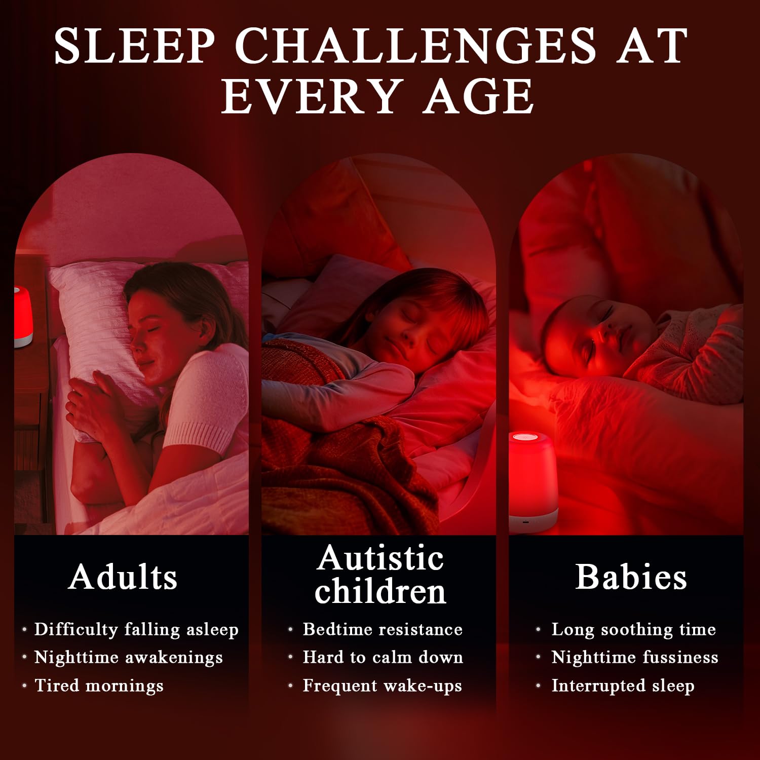 XKETA USB-C rechargeable night light for cord-free use.