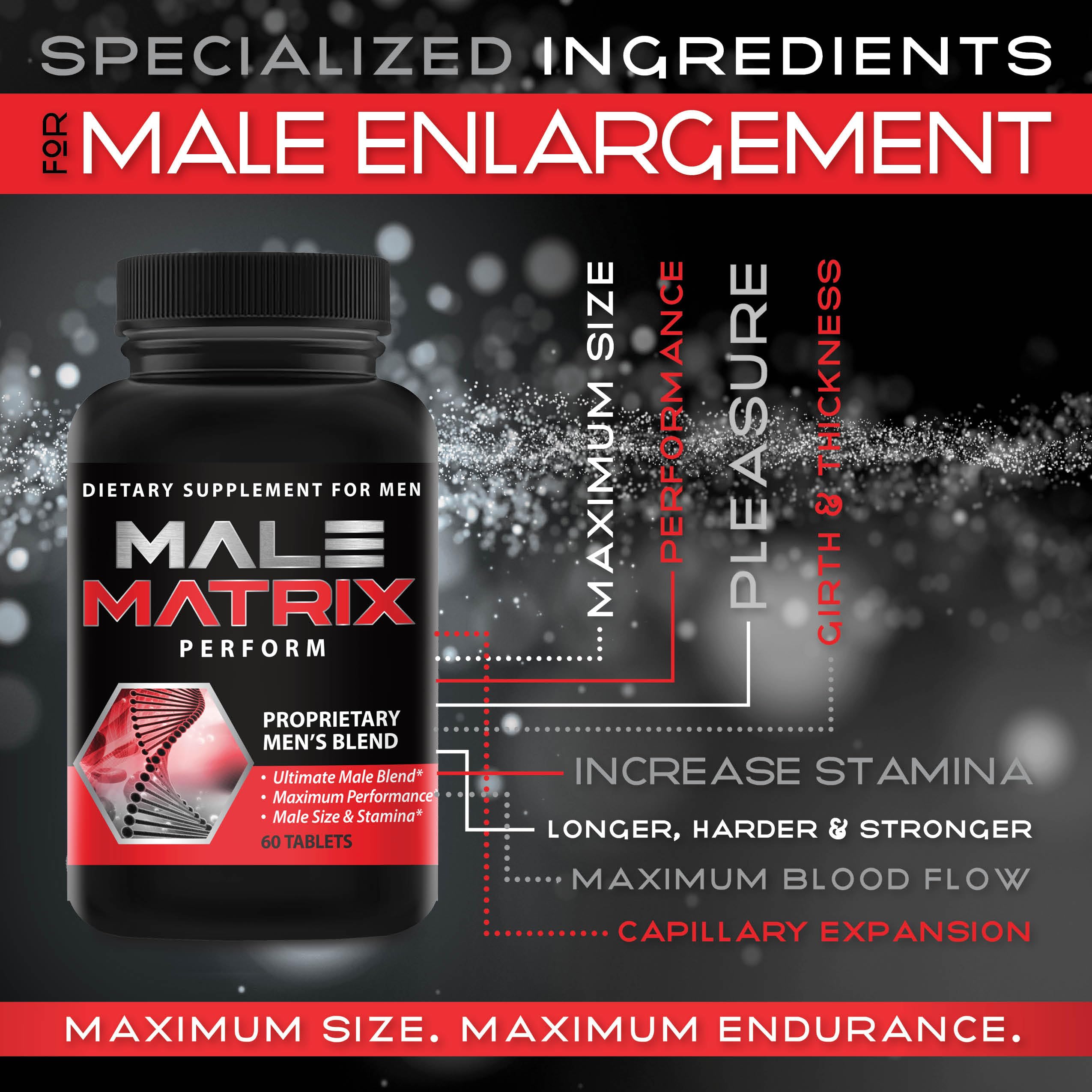 XL Science Male Matrix close-up capsules showing smooth coating