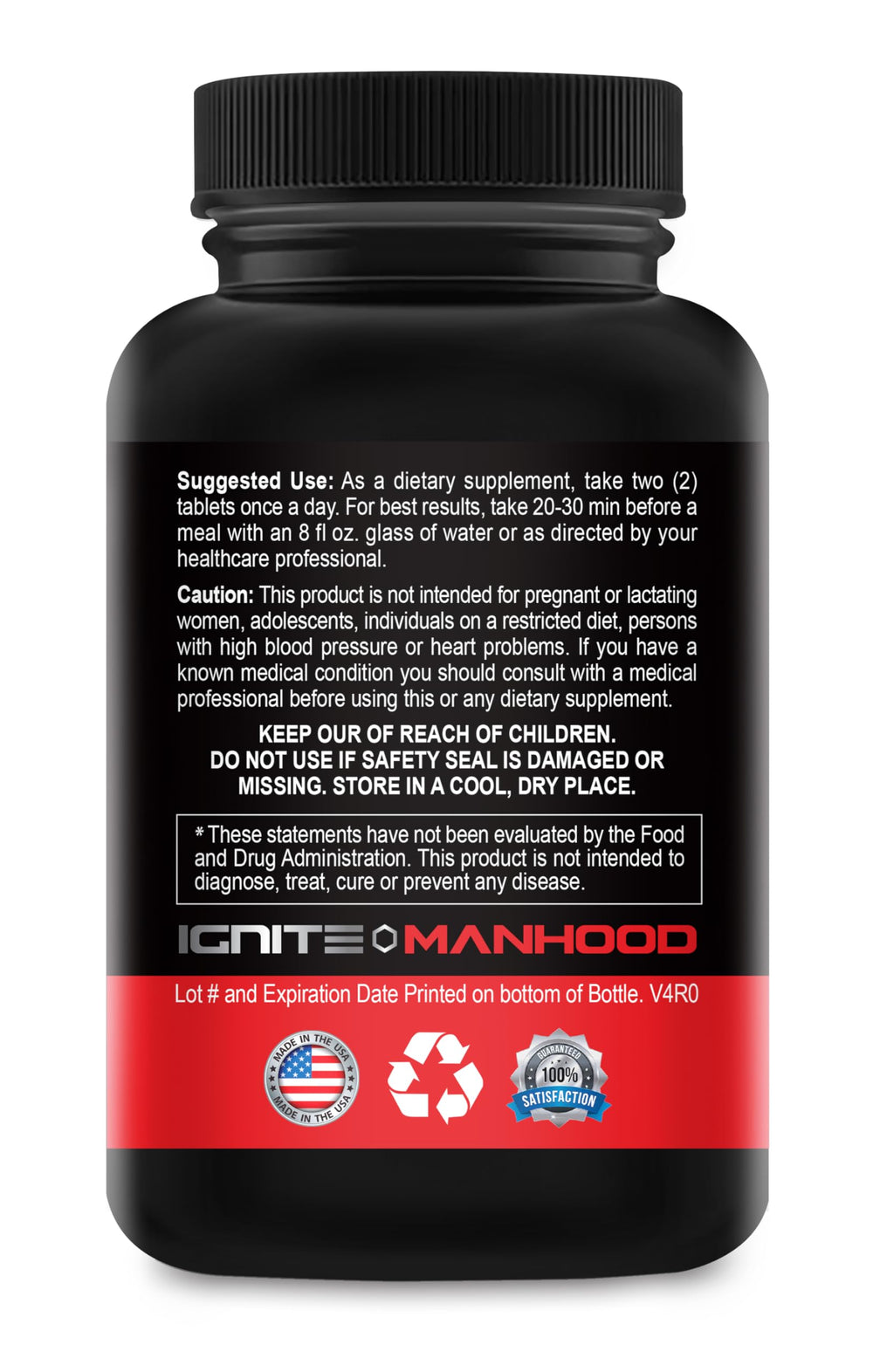 XL Science Male Matrix white bottle with easy daily capsules for convenience