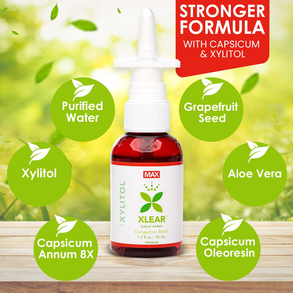 Xlear Max capsicum warming sensation indicating natural circulation boost