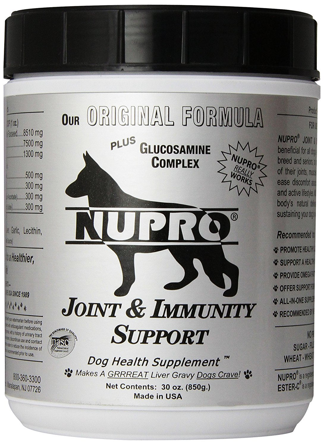 Xllent Nupro scoop shown beside the product for daily joint care.