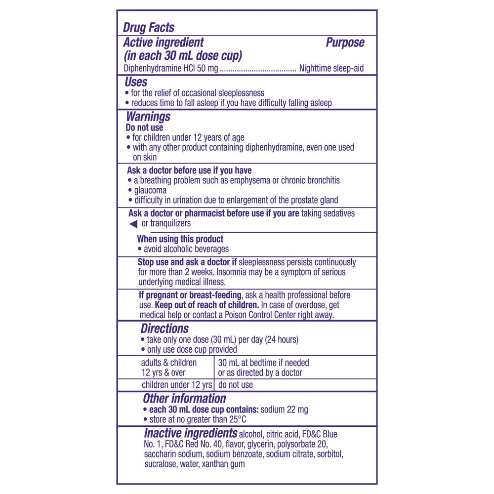 Xllent ZzzQuil pour action showing easy self-dosing at night